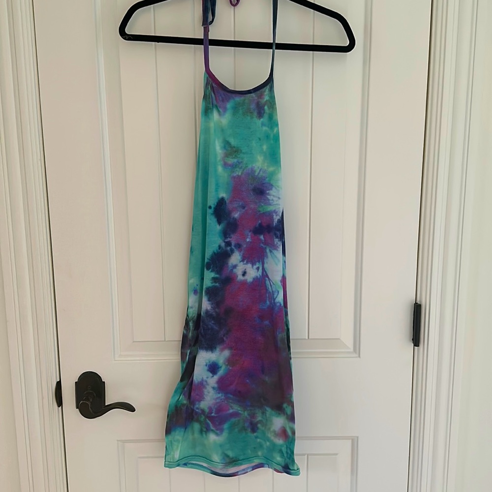 Tie dye Backless Dress